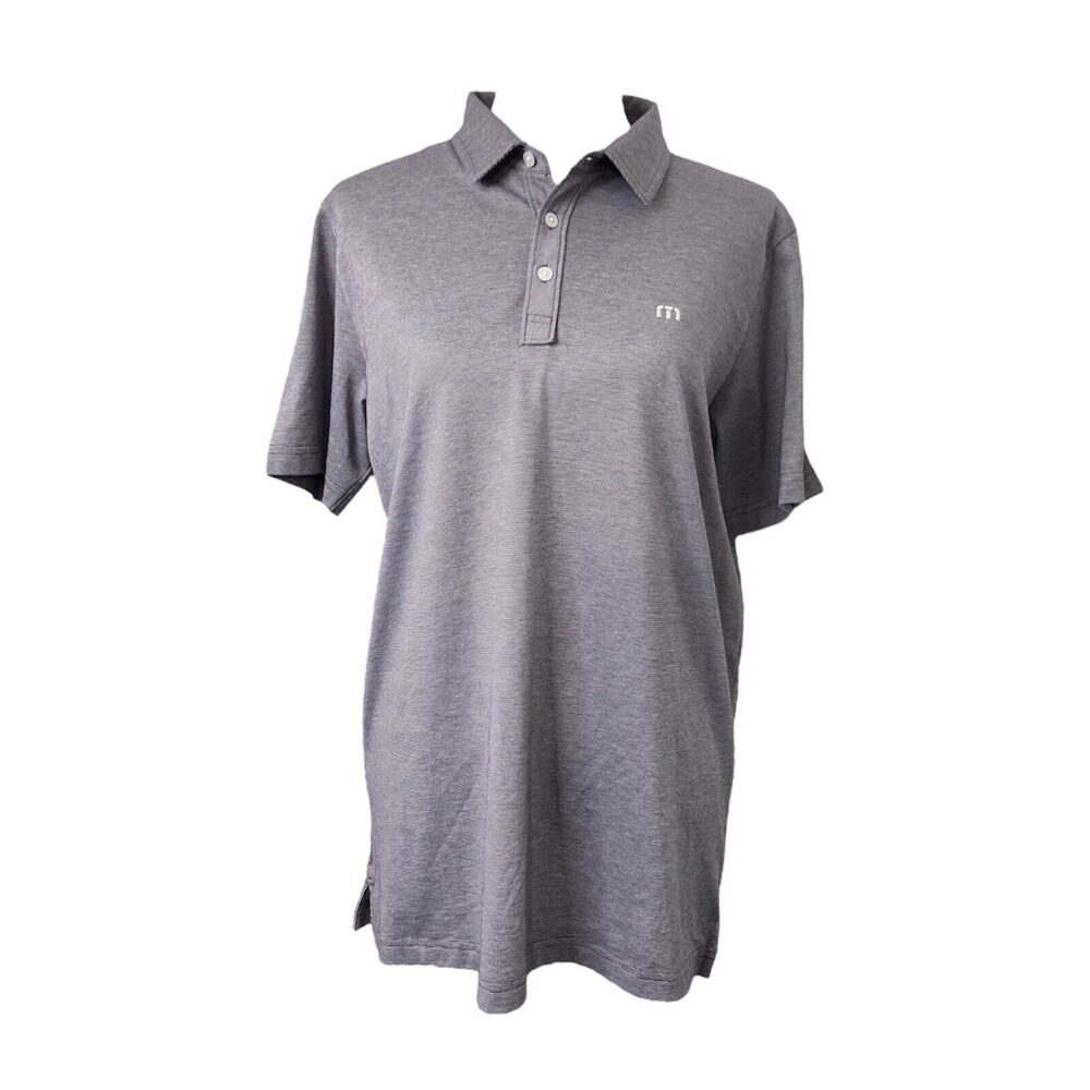 Travis Mathew Men’s Polo Shirt Purple Heman Golf Short Sleeve Size Medium